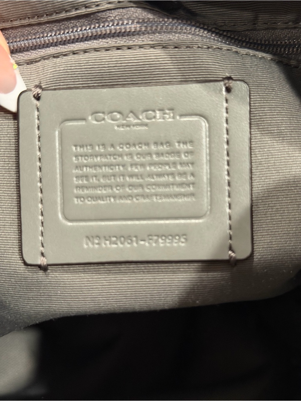 Coach F79995 Marlon Hobo Heather Gray Leather/Suede 2/Way Shoulder Bag - Picture 14 of 15